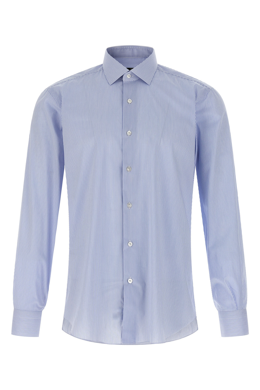 BARBA 39 cm striped cotton poplin shirt
