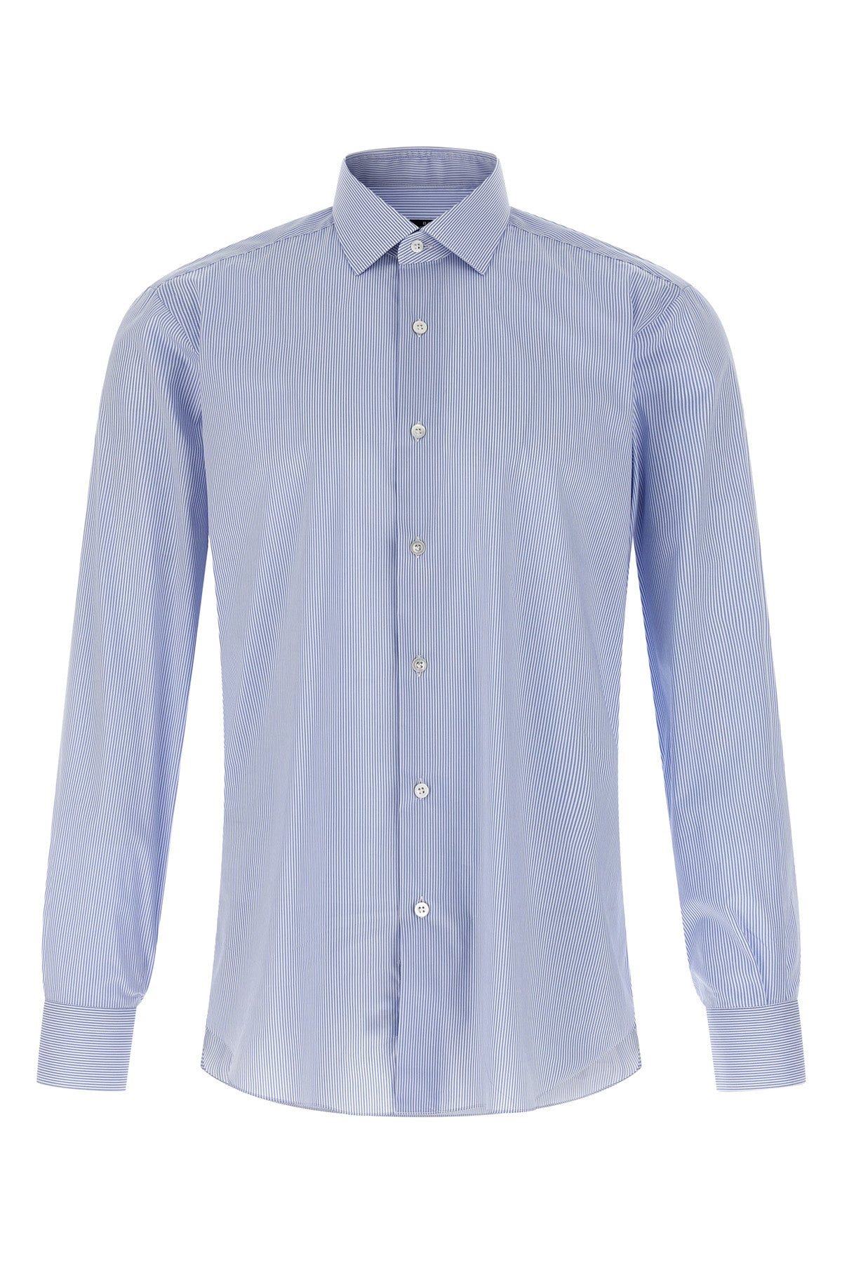 striped cotton poplin shirt