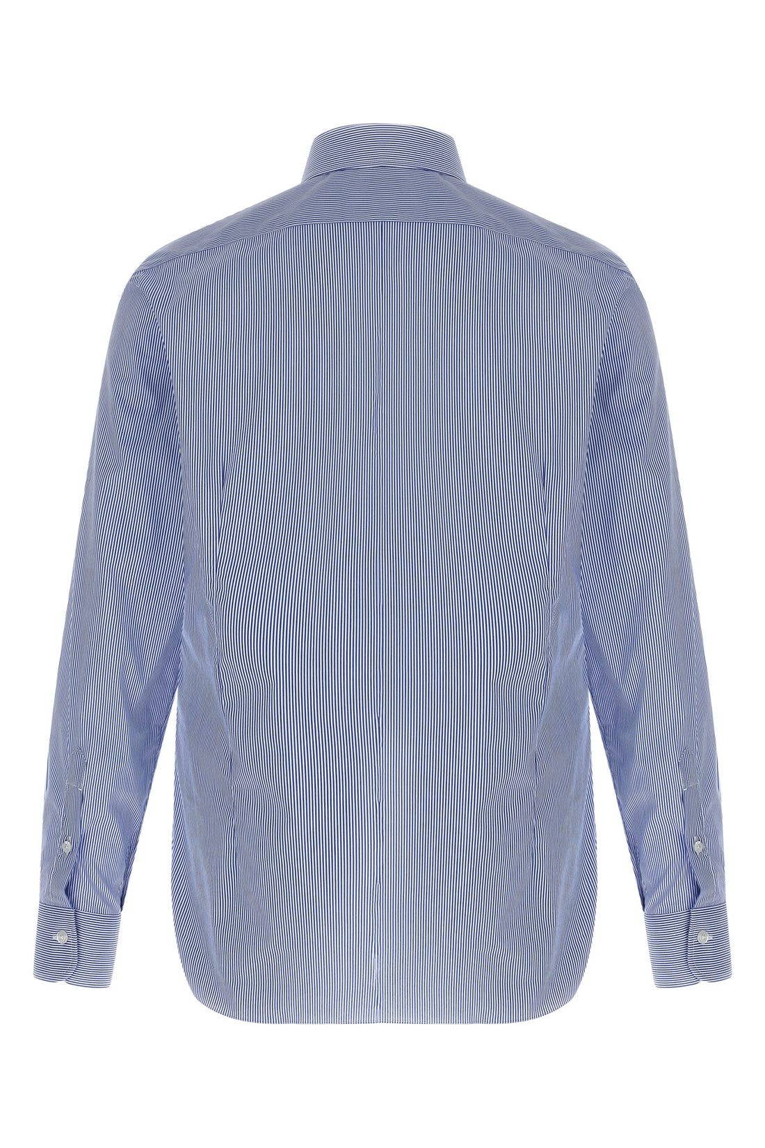 BARBA 41 cm striped cotton poplin shirt