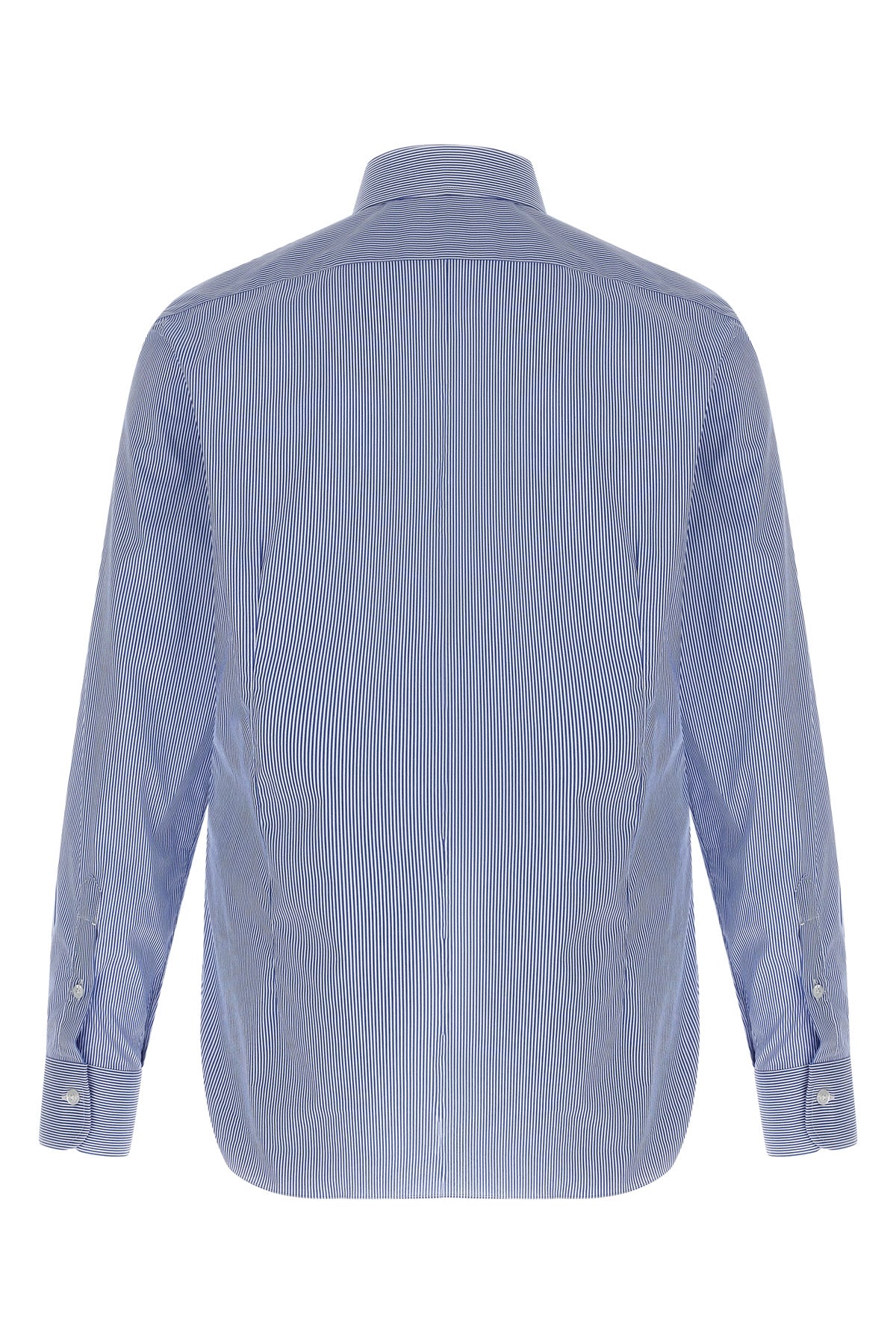 striped cotton poplin shirt