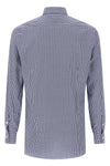 vichy print cotton poplin shirt