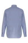 hand-stitched striped cotton poplin shirt