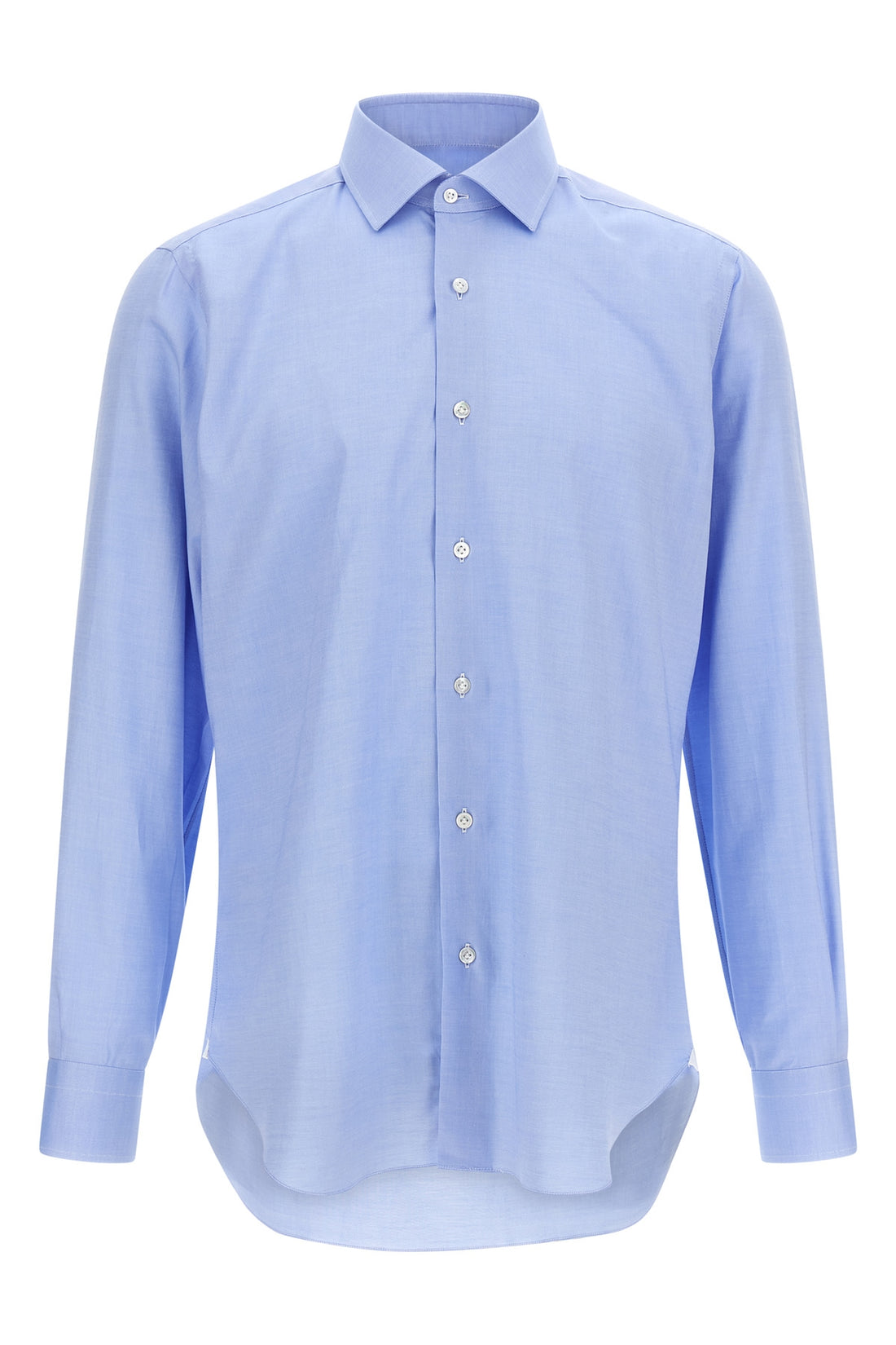 BARBA 42 cm hand-stitched oxford cotton shirt
