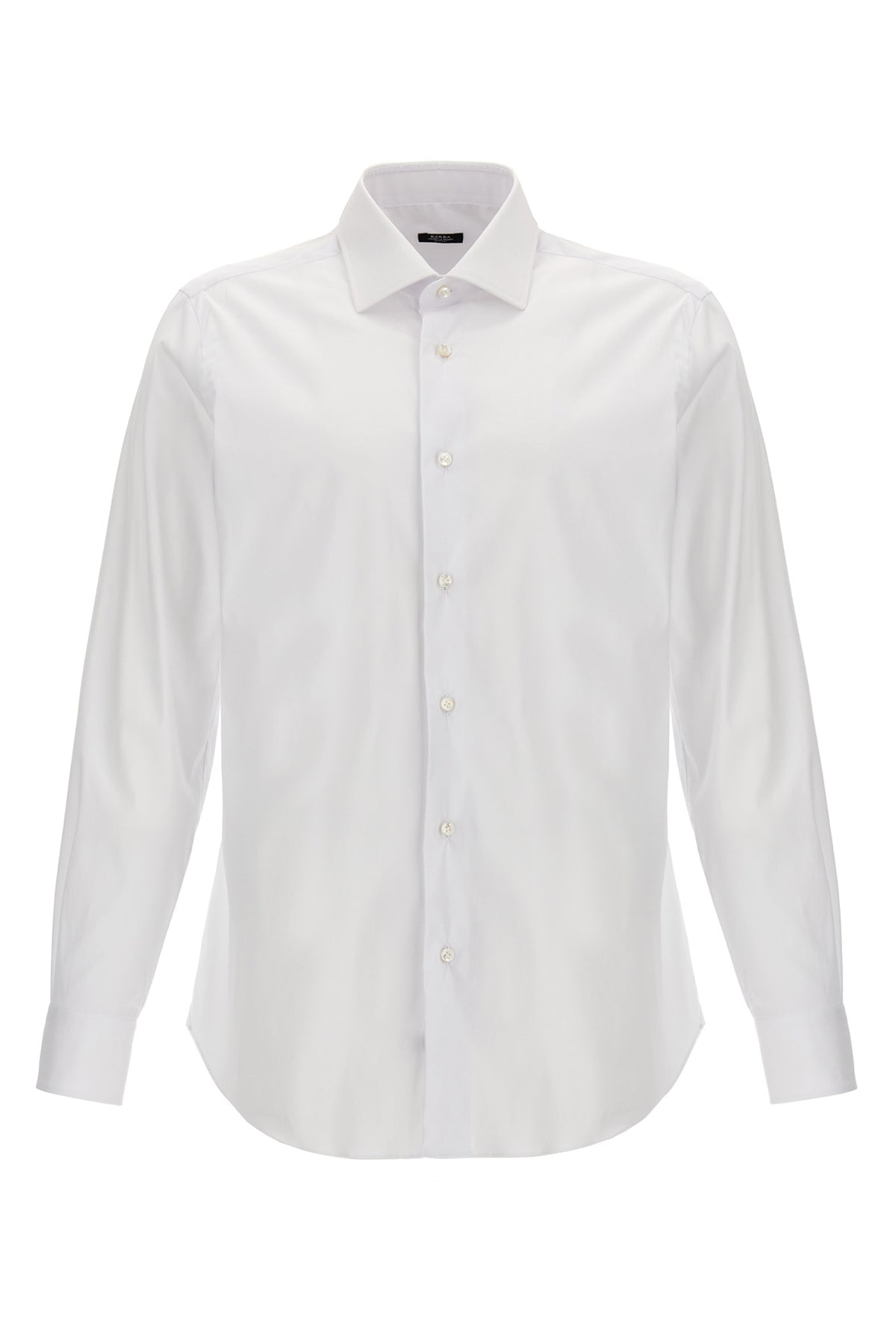 stretch cotton blend poplin shirt