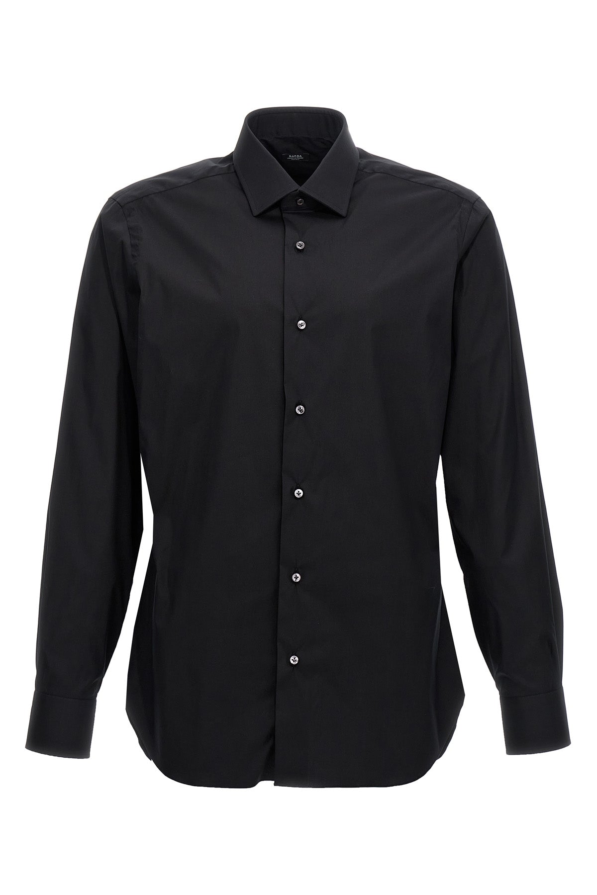 stretch cotton blend poplin shirt