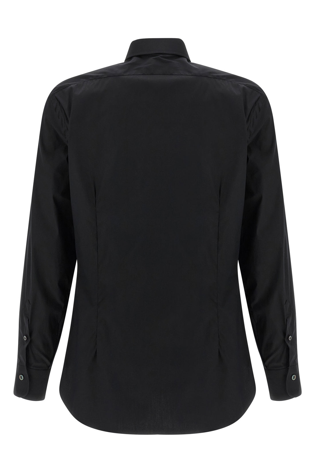 BARBA 44 cm stretch cotton poplin shirt