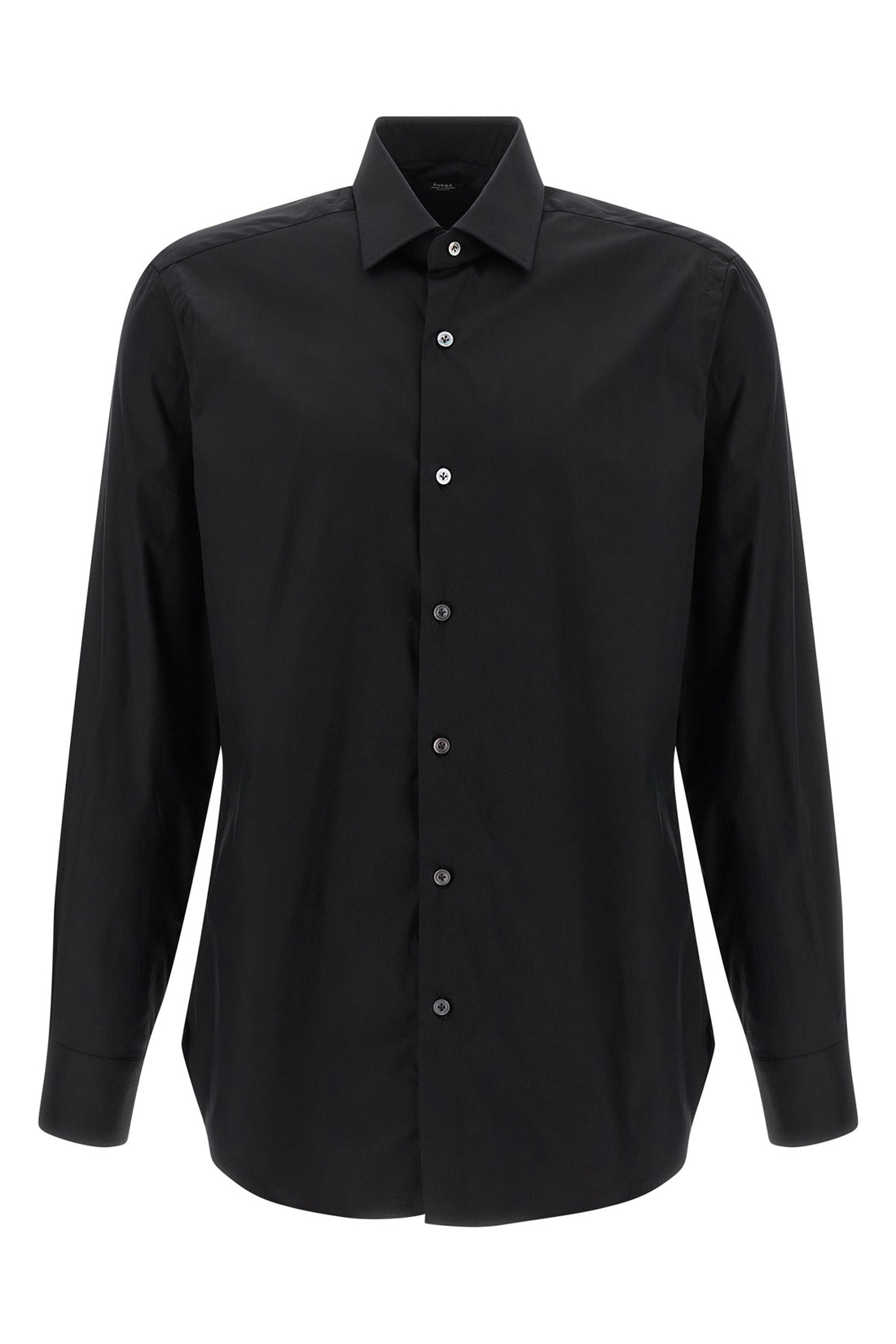 BARBA 44 cm stretch cotton poplin shirt
