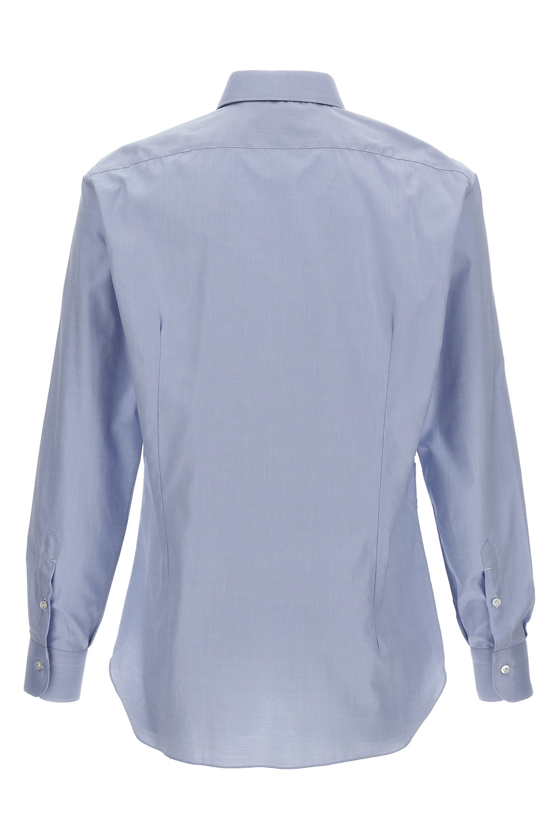 BARBA 38 cm stretch cotton poplin shirt