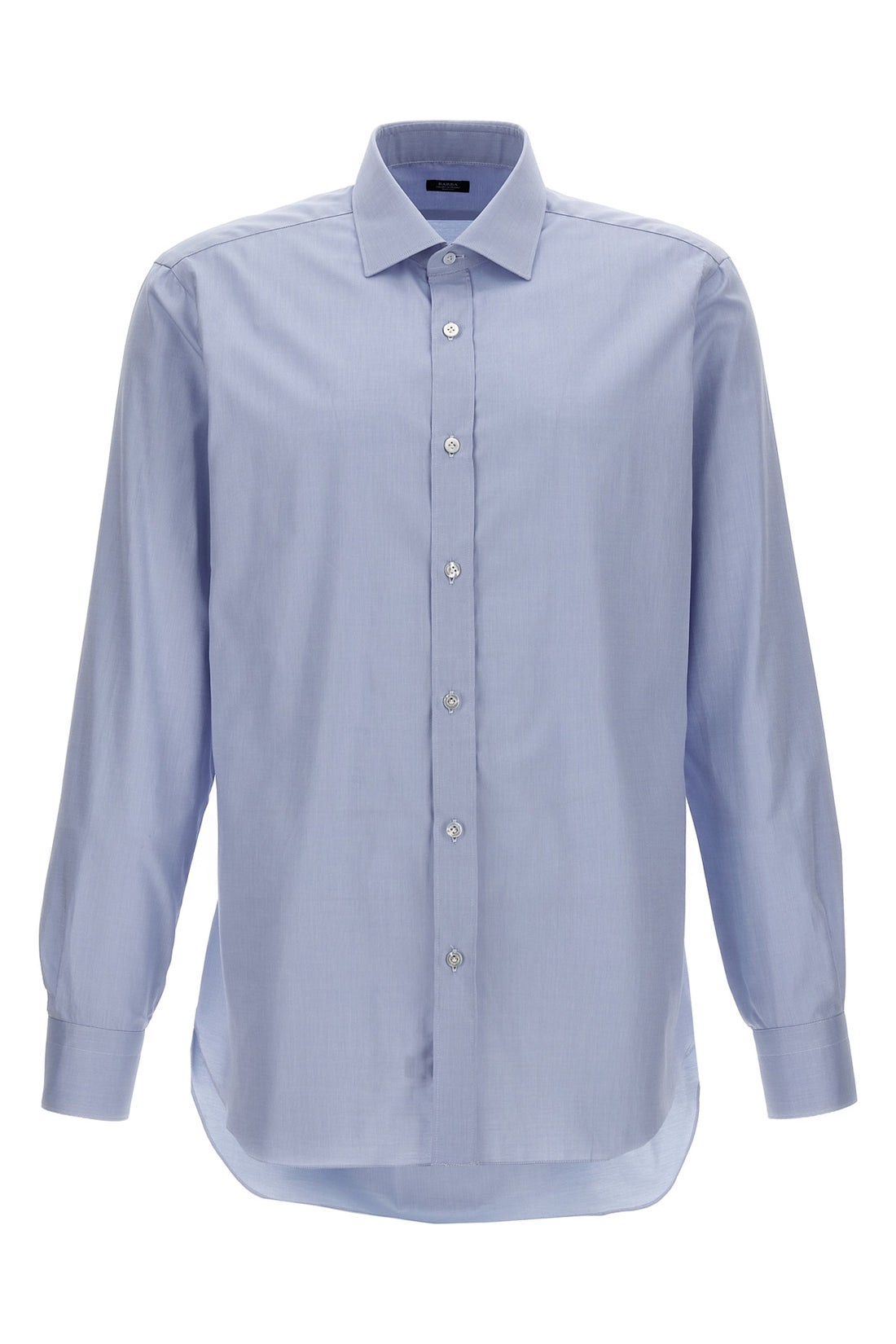 BARBA 38 cm stretch cotton poplin shirt