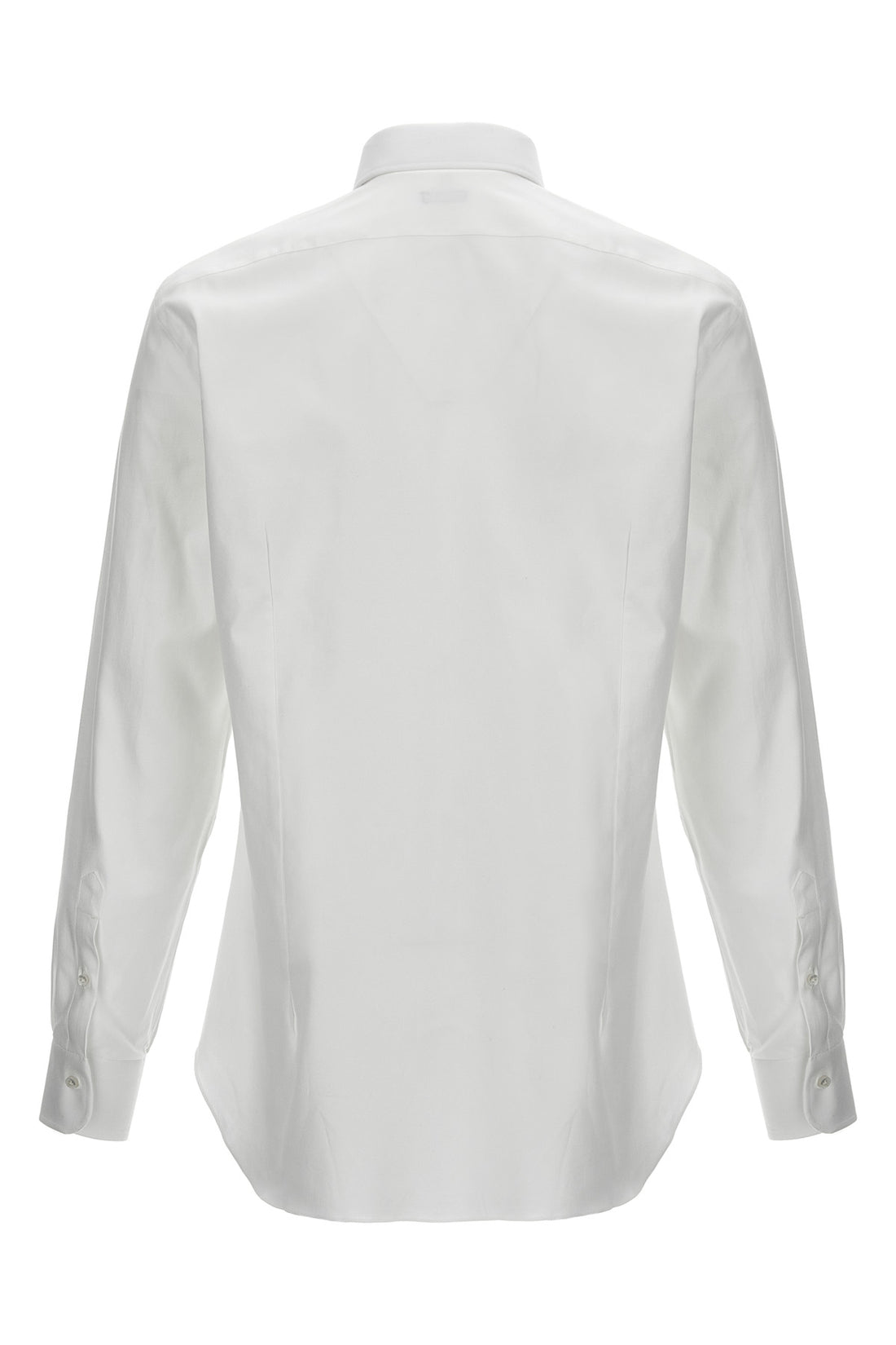 BARBA 45 cm journey micro-pearl cotton shirt