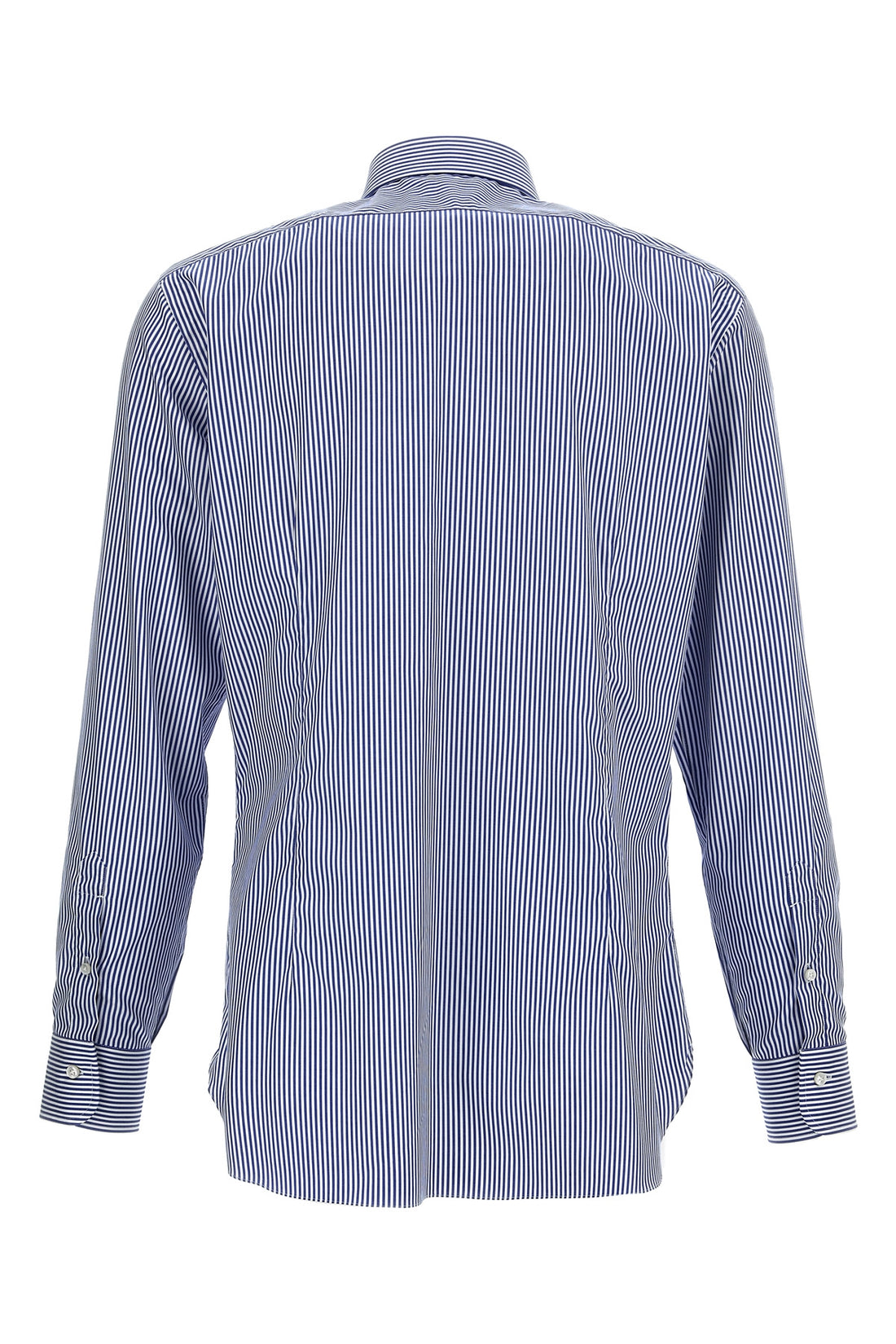 BARBA 44 cm journey striped cotton shirt