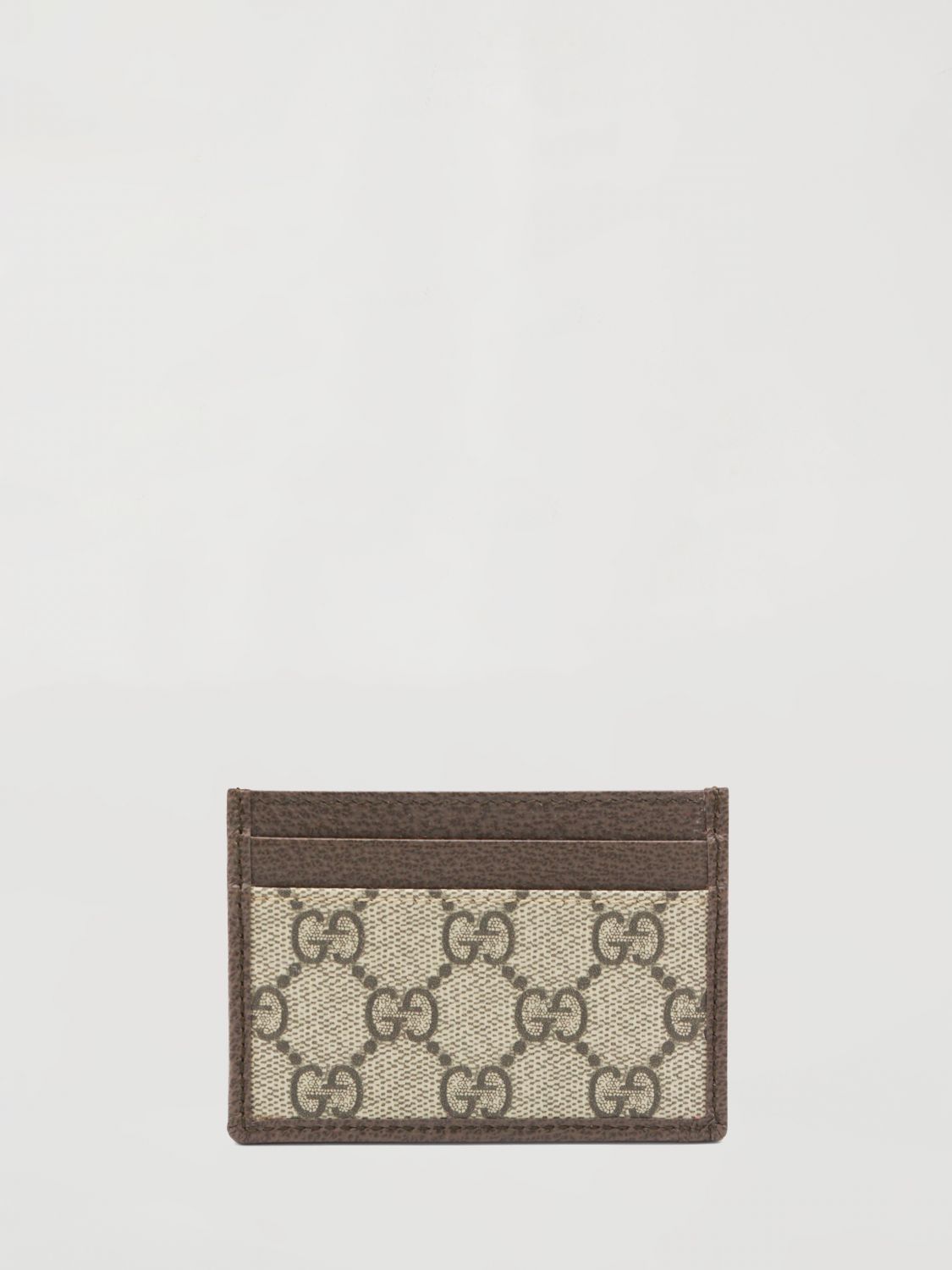 ophidia credit card holder in gg supreme canvas