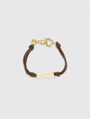 cassandre leather and brass bracelet