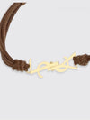 cassandre leather and brass bracelet