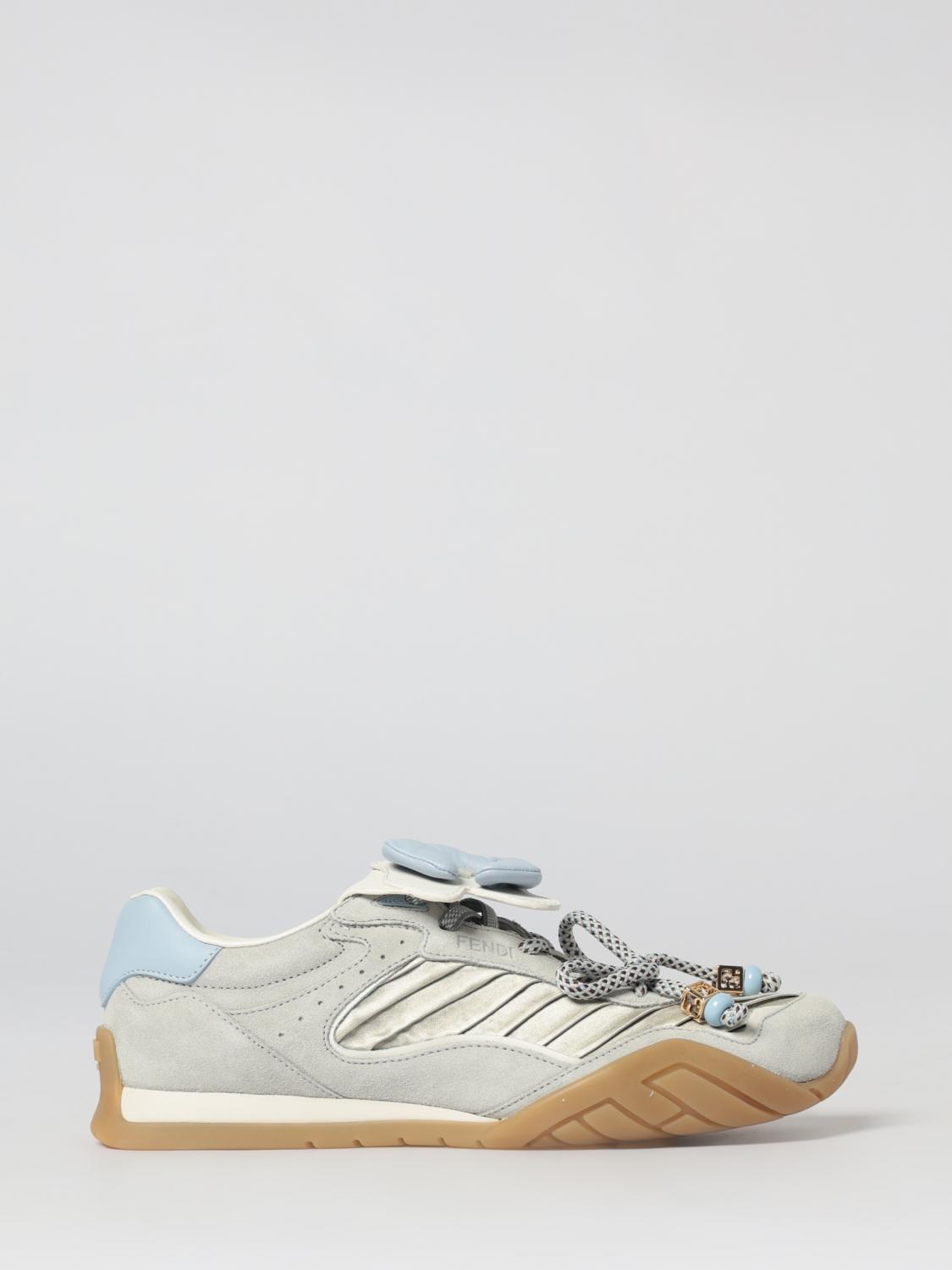 wave pulse suede and pleated satin sneakers