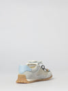 wave pulse suede and pleated satin sneakers