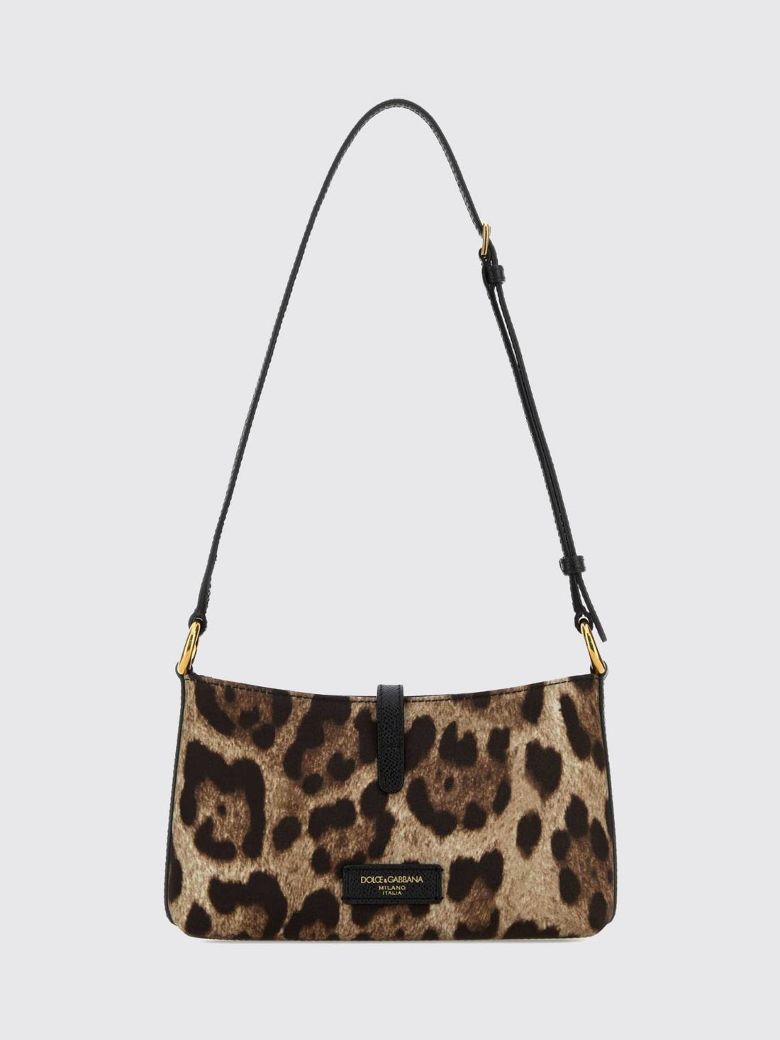 DOLCE &amp; GABBANA OS lock animal print twill bag