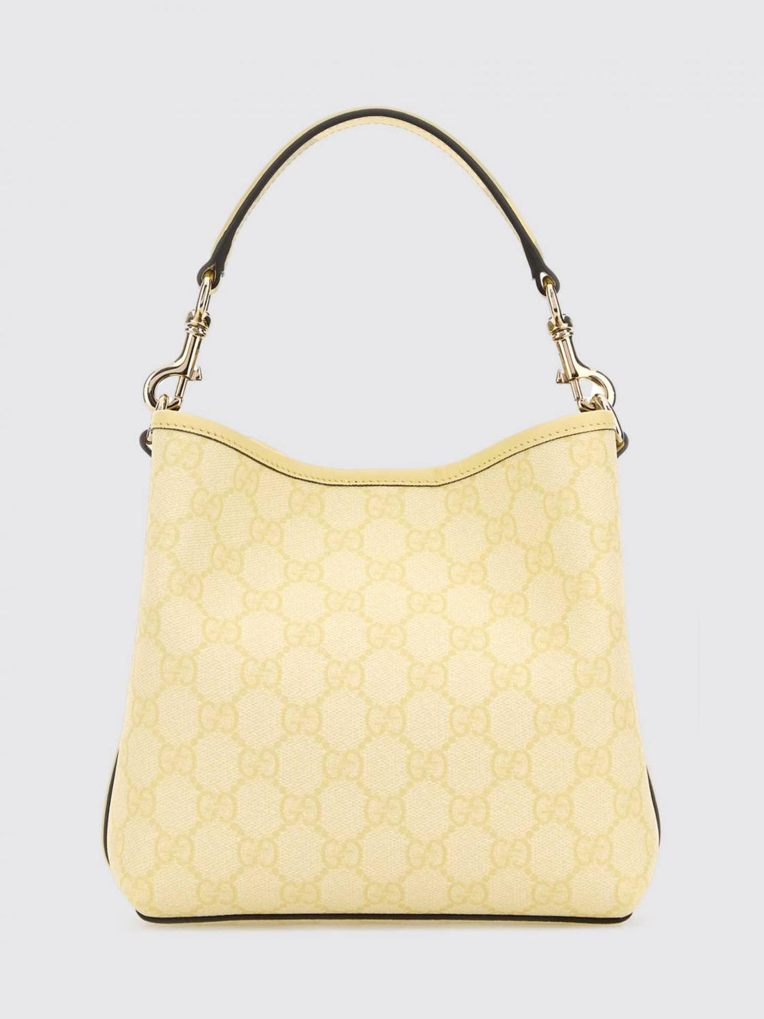 GUCCI OS gg emblem grained coated cotton bag with all over gg monogram