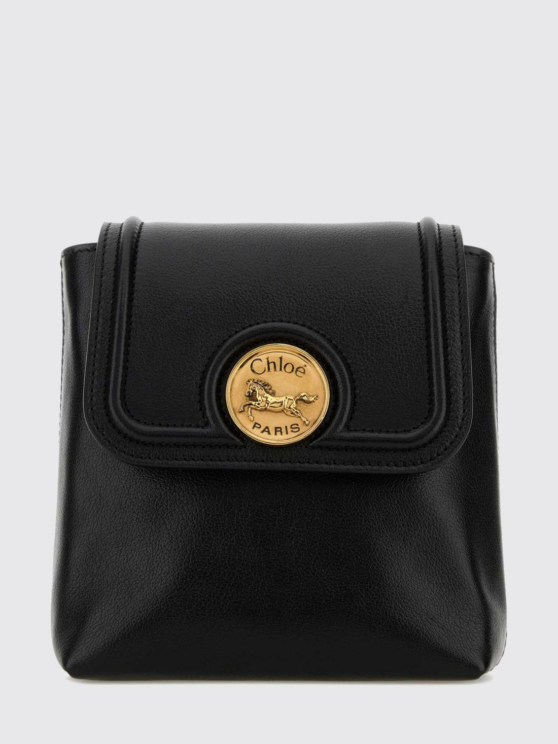 CHLOÉ OS chloé horse medal leather backpack