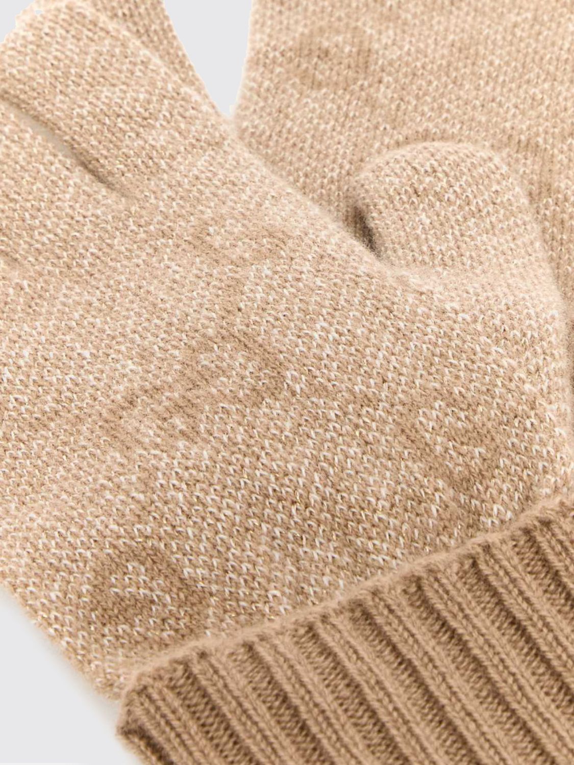 cashmere blend gloves with gg jacquard monogram