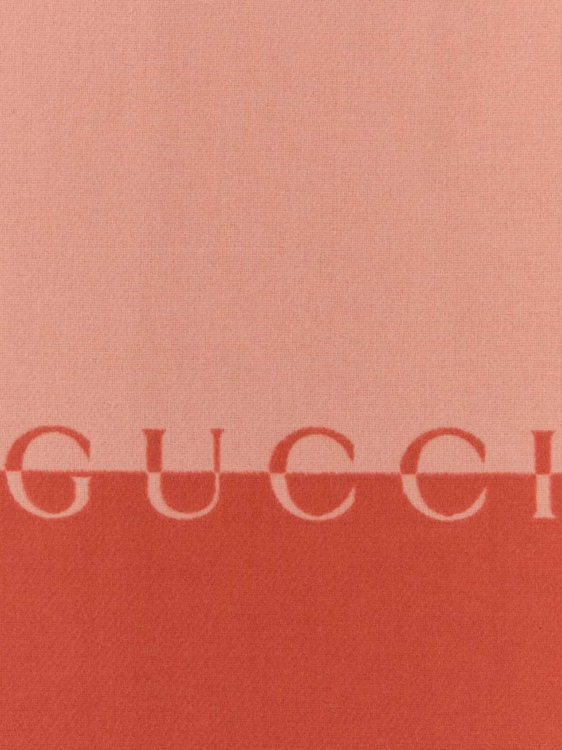 GUCCI OS wool and cashmere scarf with logo