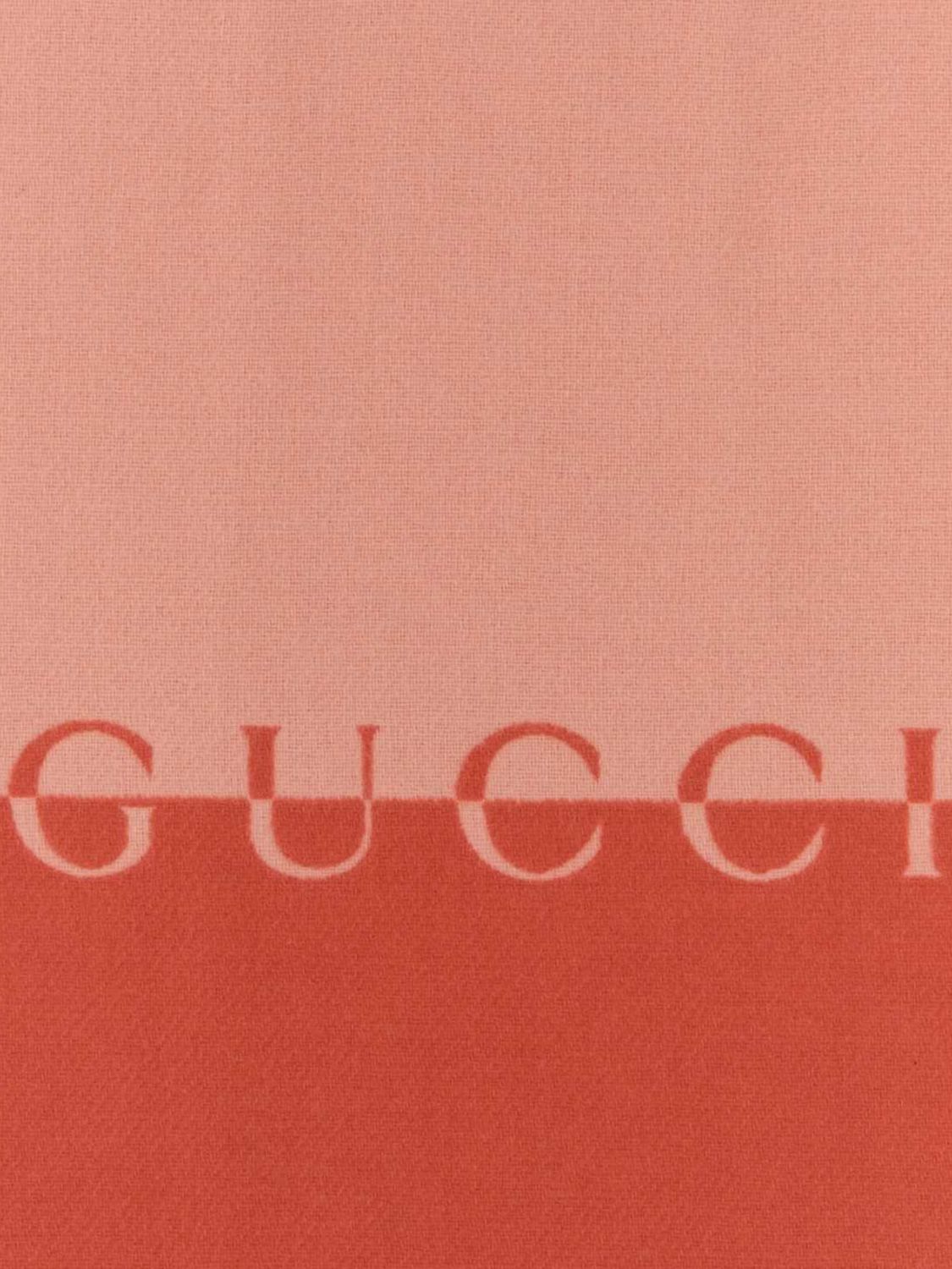 wool and cashmere scarf with logo