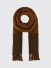 wool and cashmere scarf with logo
