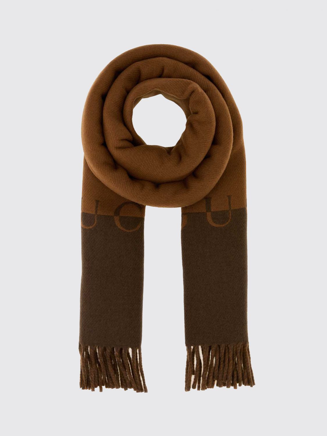wool and cashmere scarf with logo
