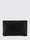 intrecciato leather pouch