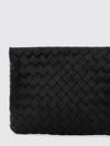 intrecciato leather pouch
