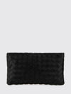 intrecciato leather pouch