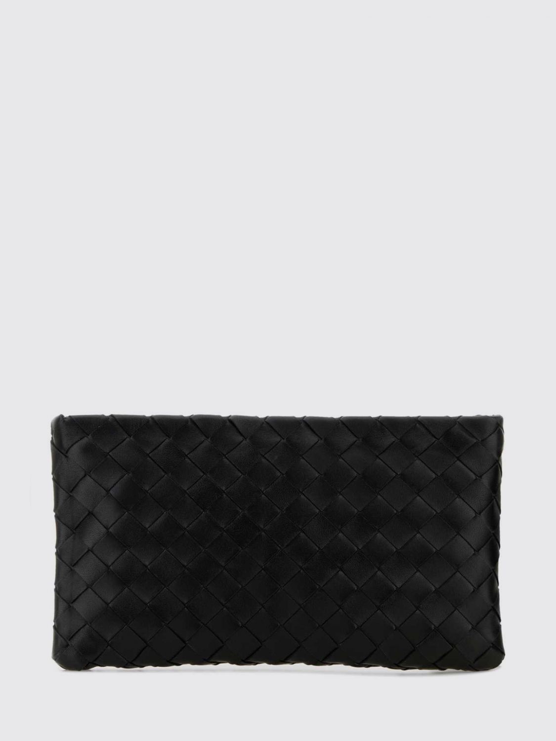 intrecciato leather pouch