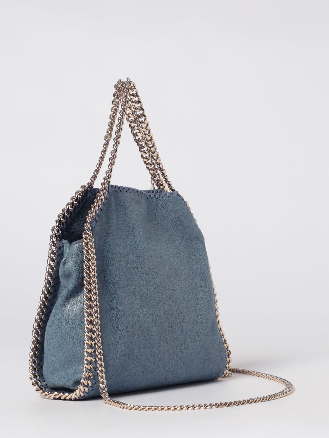 falabella faux suede bag