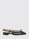 valet du roi leather and mesh nylon ballerinas