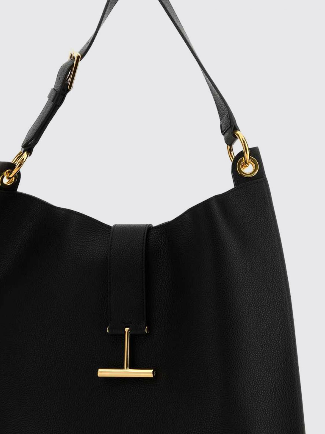 tara grained leather bag