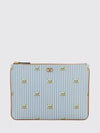 le chat de la maison grained leather pouch