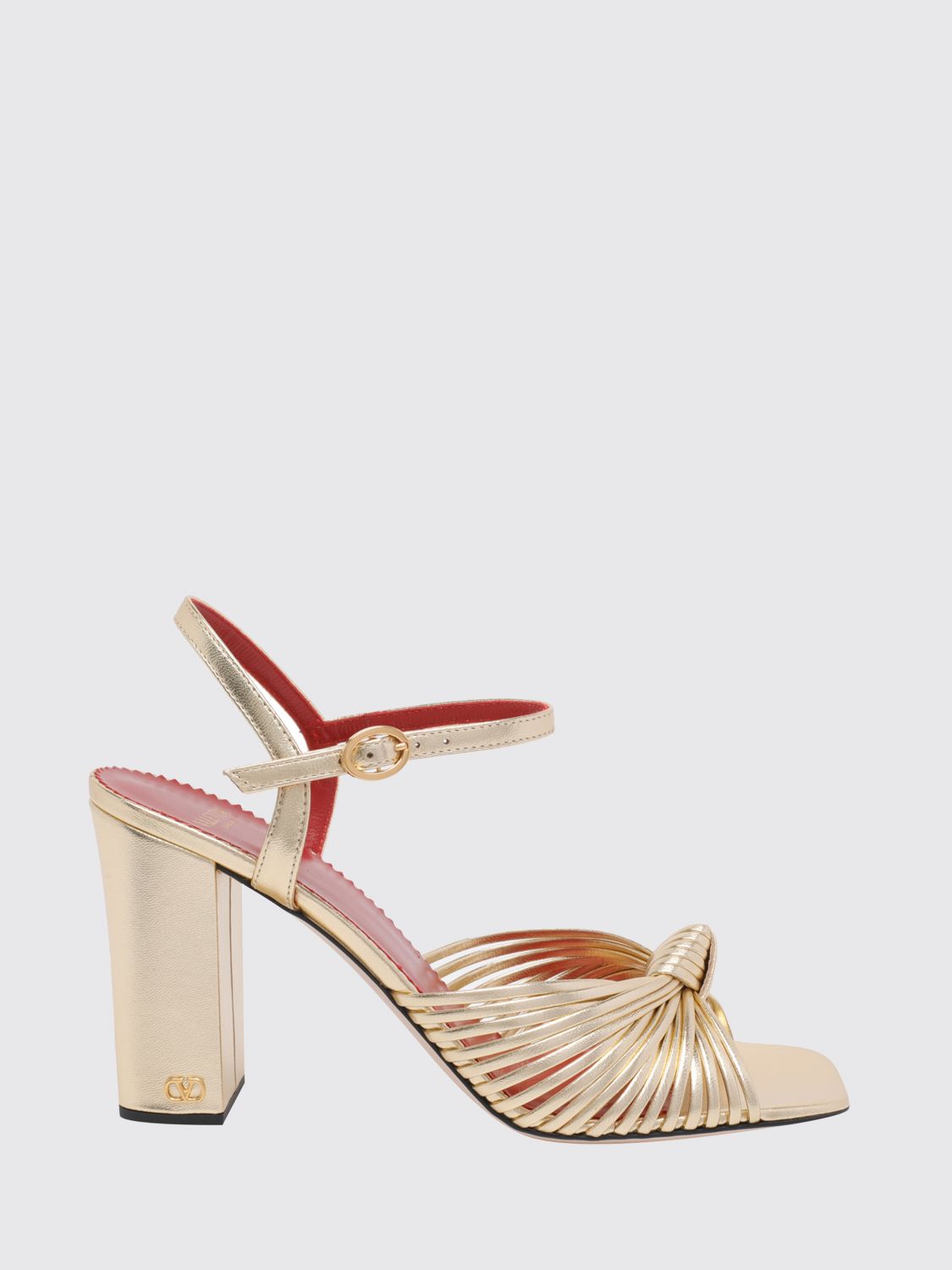 annet laminated leather sandals