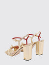 annet laminated leather sandals