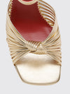 annet laminated leather sandals