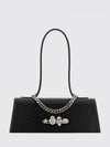 jewelled croc-print leather bag