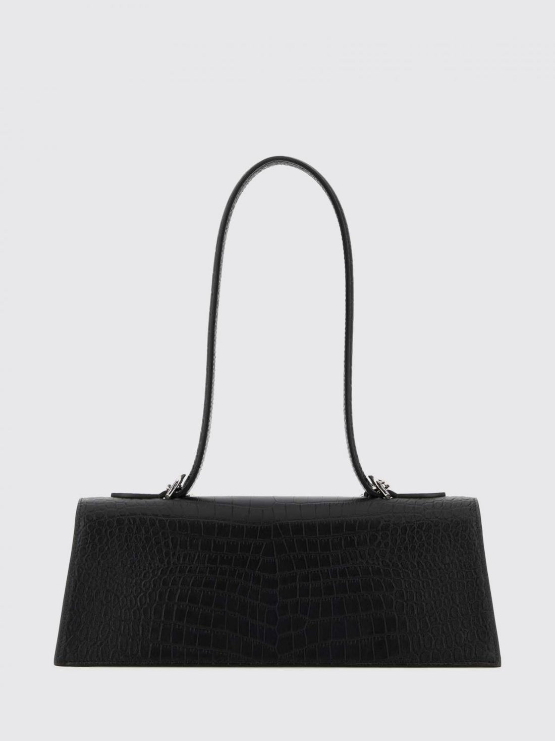 MCQUEEN OS jewelled croc-print leather bag