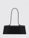 jewelled croc-print leather bag
