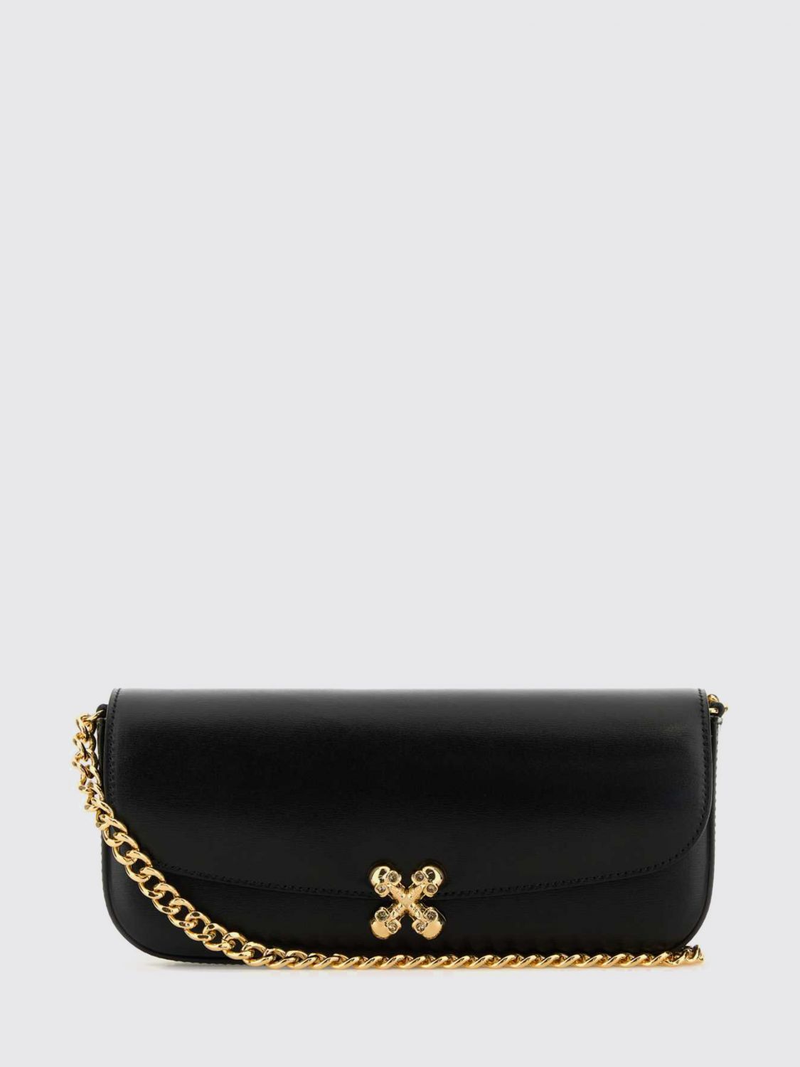 skull flower leather bag