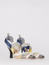 colibrì slingback pumps in bouquet print nylon