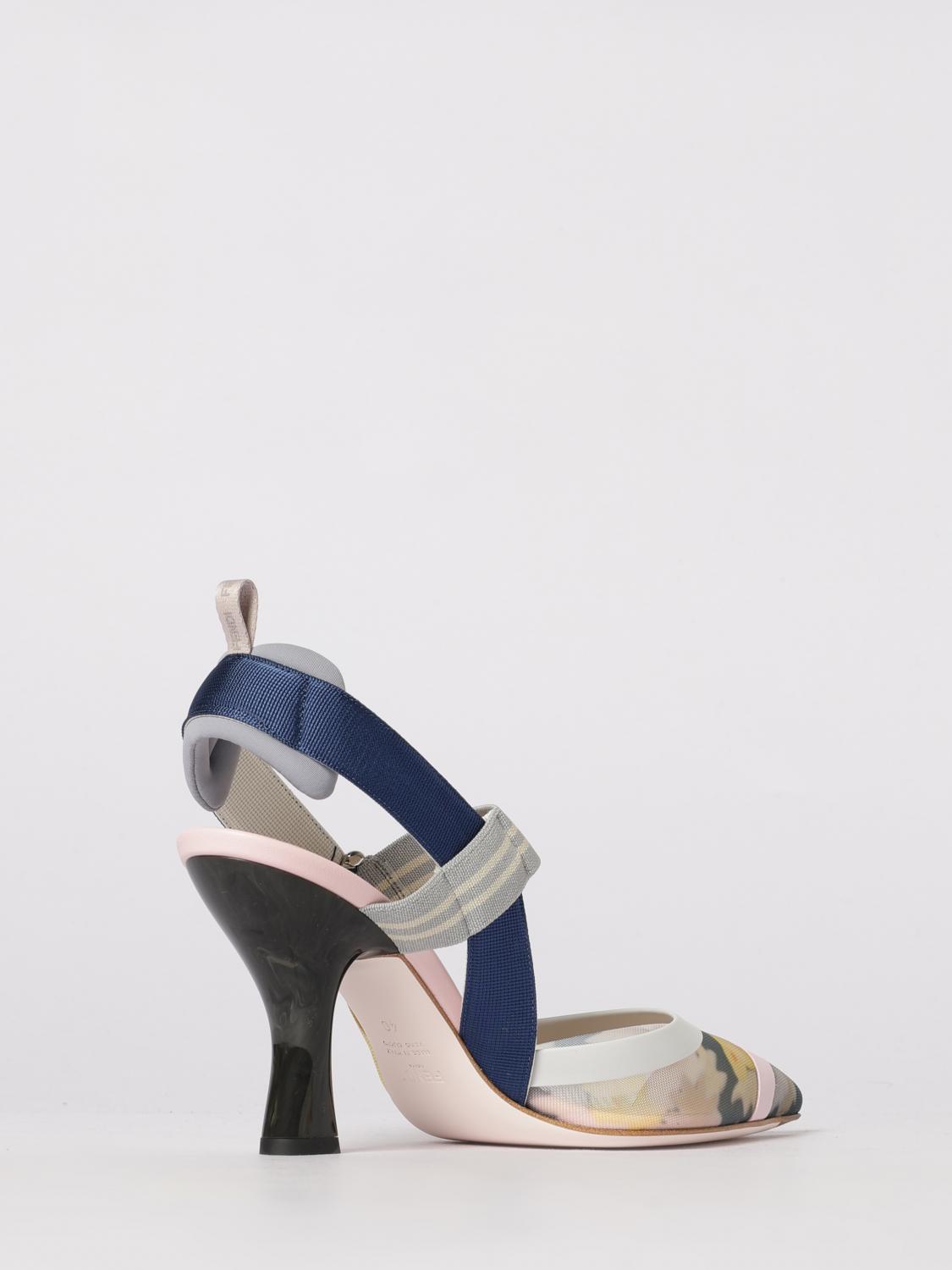 colibrì slingback pumps in bouquet print nylon
