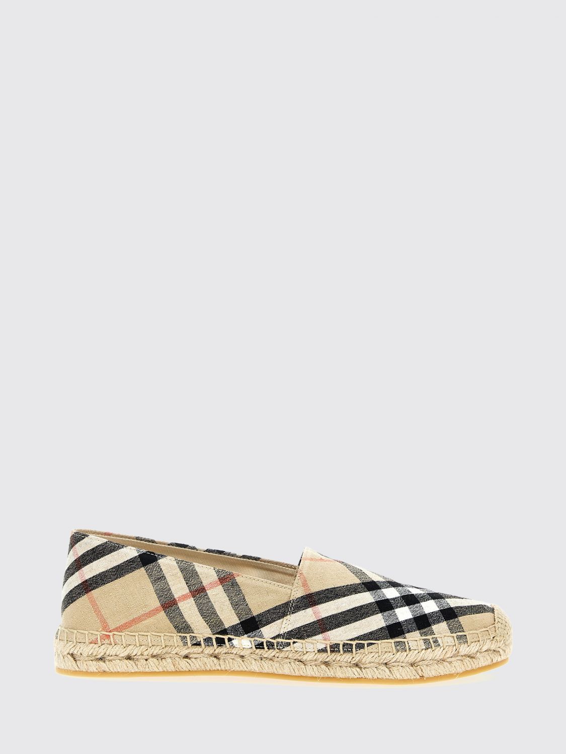 mews espadrilles in vintage print linen