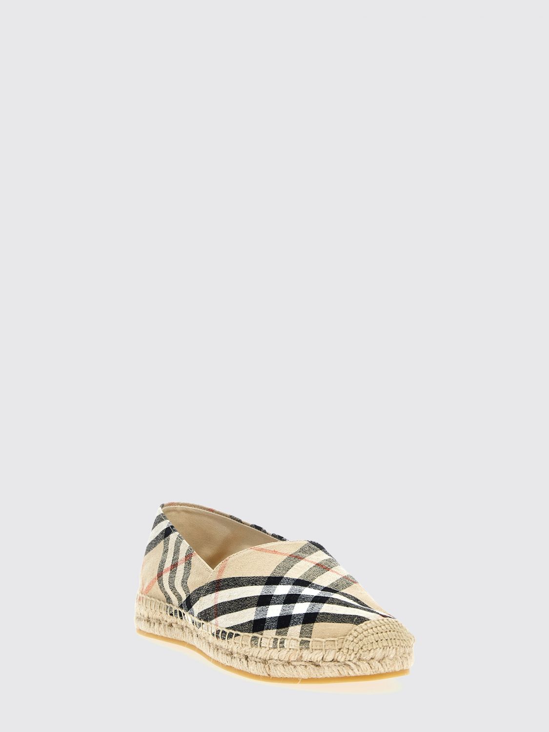 mews espadrilles in vintage print linen