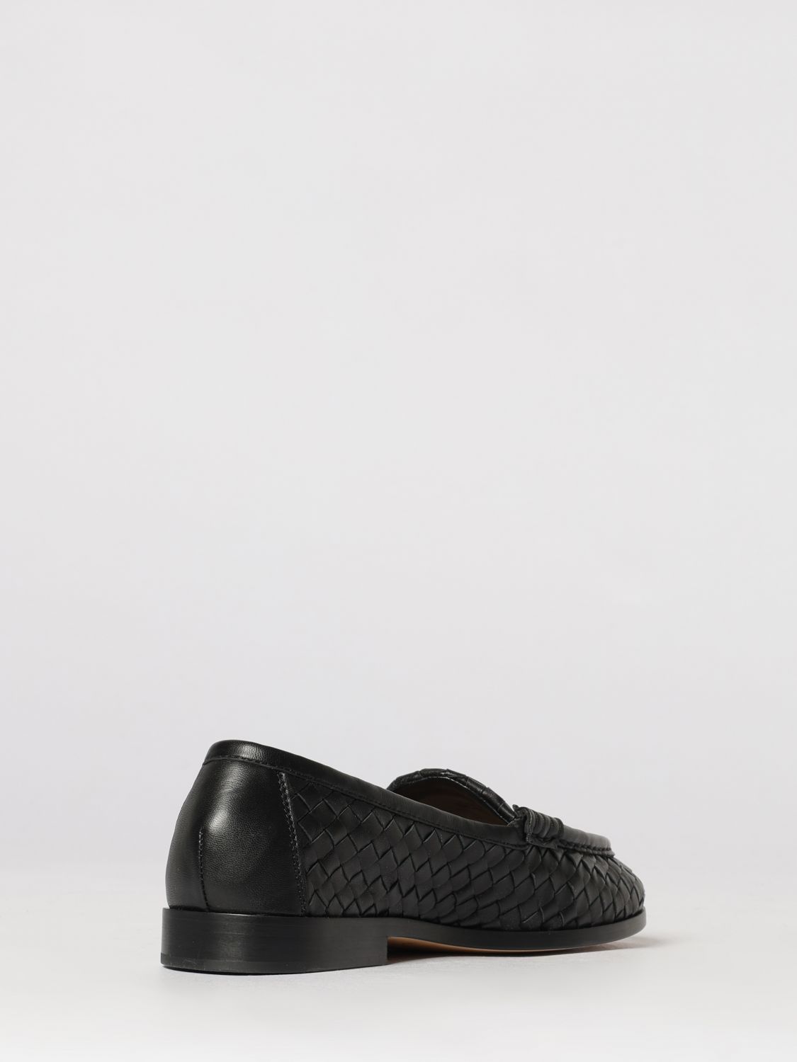 silenzio intrecciato leather loafers