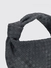 jodie intrecciato suede bag