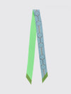 horsebit print silk bandeau